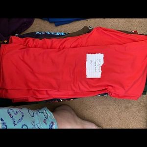 Red leggings new with tags